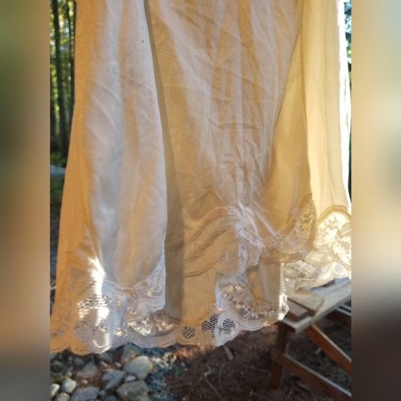 Robe & Shirt Ladies Set Morgan Taylor Intimates Silky Satin Cream White Small - Picture 5 of 12